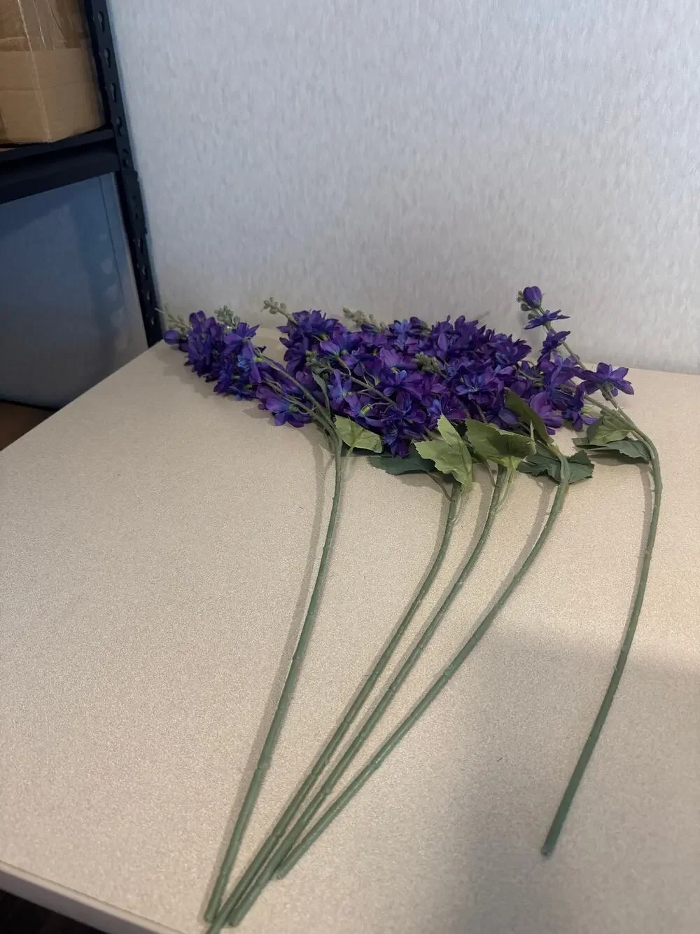 6 PCS Purple Amethyst Delphinium Artificial Flowers Long Stem Silk Larkspur New